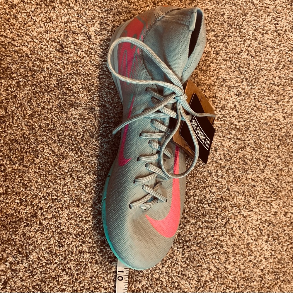 Nike Zoom Mercurial Superfly Academy 10 Indoor Soccer Shoes SZ 4 Prism Pack NWT - Picture 8 of 9